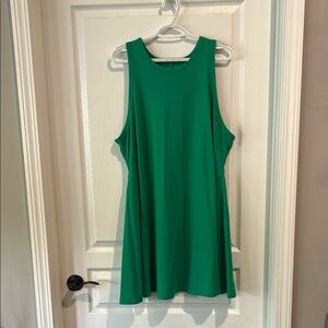 Green Sleeveless Tennis Dress
